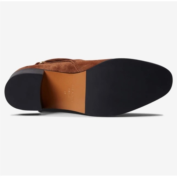 Rag & Bone Boots Hazel Brown Suede Booties New Without Box Size 7.5 and 8 Women - Picture 5 of 14